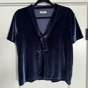 Madewell velvet shirt